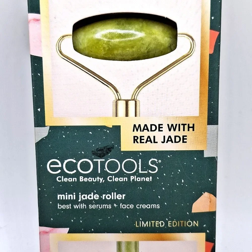 Ecotools real jade roller face cooling destress depuffing affect